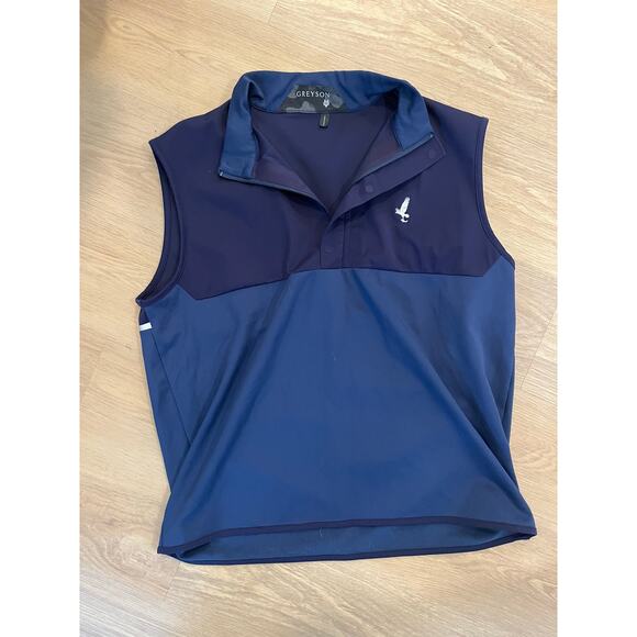 Greyson Other - Greyson Vest Mens XL Blue‎ Half Zip Golf Tech Performance